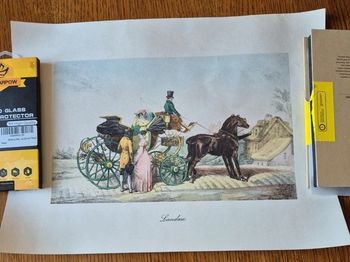 poster ou gravure calèche landau