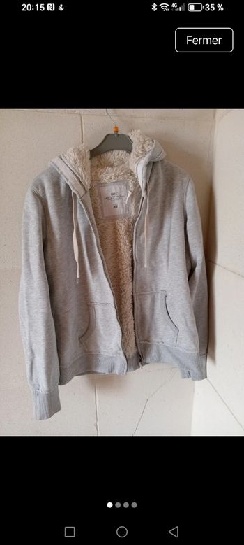 Veste zippée fourrée H&M L