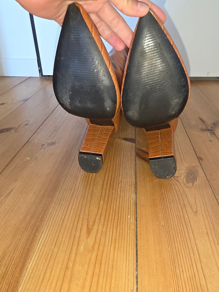 Bottes croco camel 38 - photo numéro 5