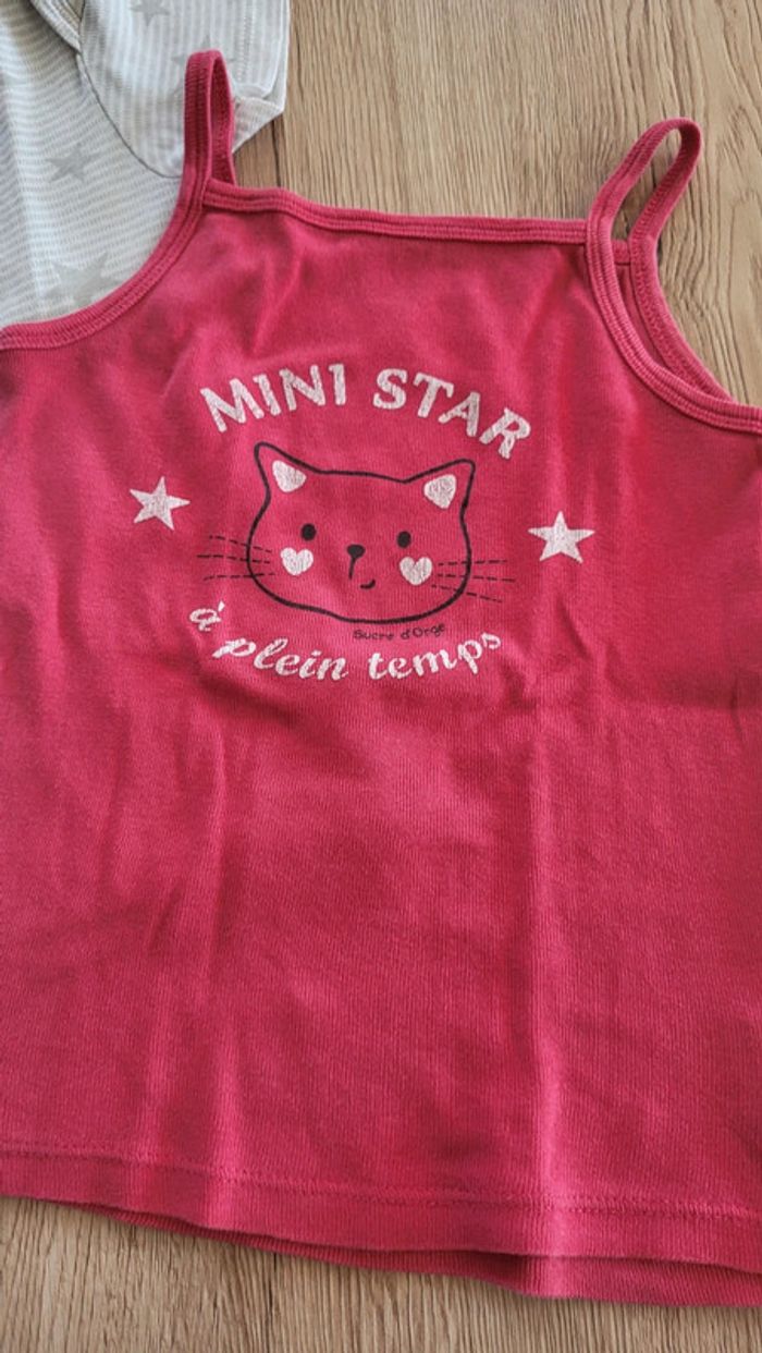 Lot maillots de corps fille - photo numéro 2