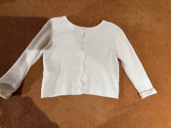 Pull Gillet Zara beige - photo numéro 3