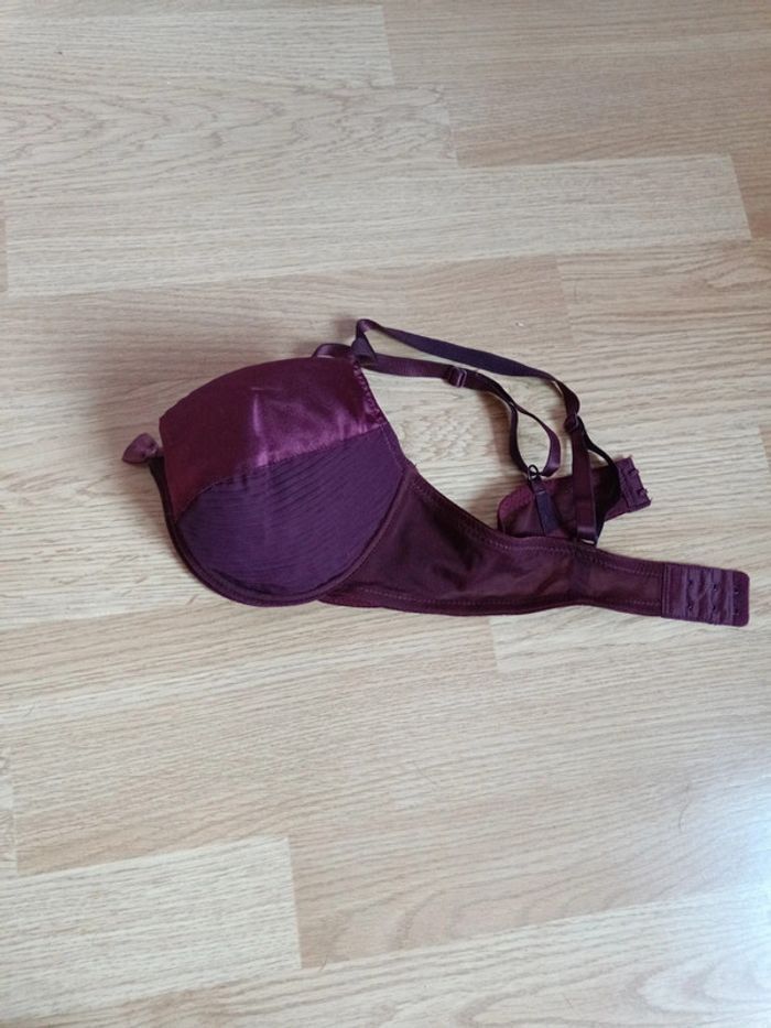 Soutien-gorge bordeaux " Variance" 90C - photo numéro 4