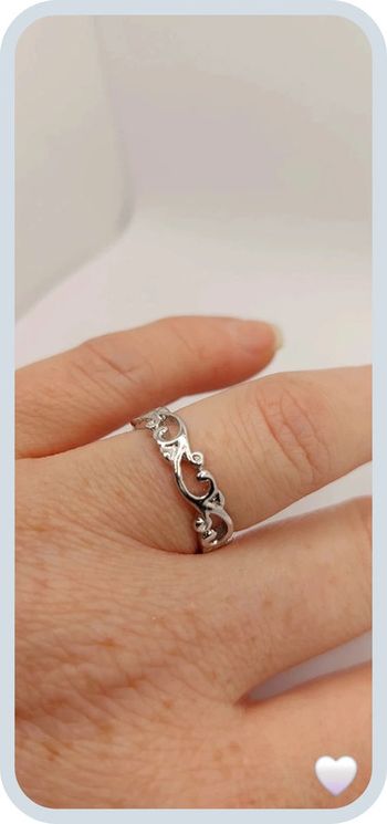 Splendide bague argentée