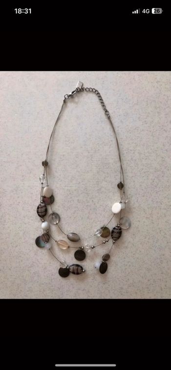 Collier 3 rangs fantaisie