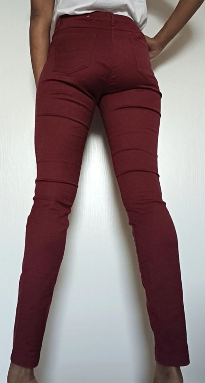 Jegging bordeaux camaïeu T40 - photo numéro 4