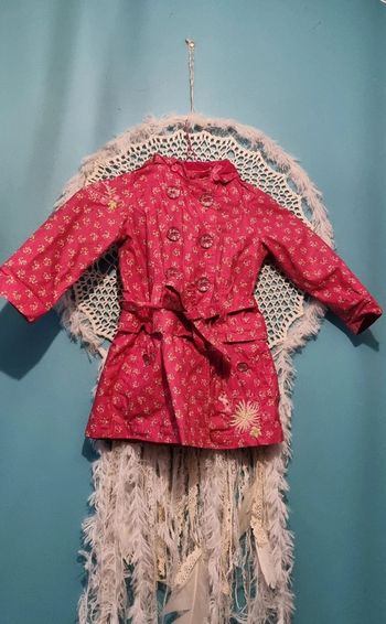 Veste imperméable rose