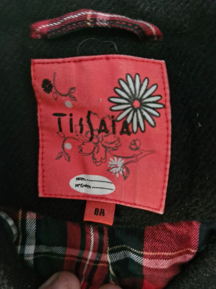 Magnifique manteau évasé à revers écossais - photo numéro 8