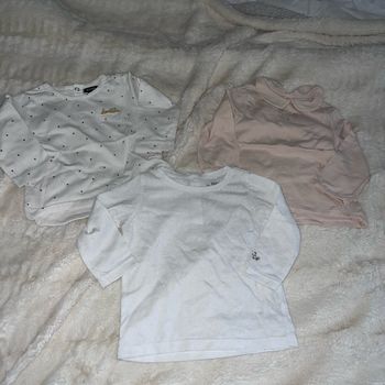 Lot de hauts manches longues 9 mois