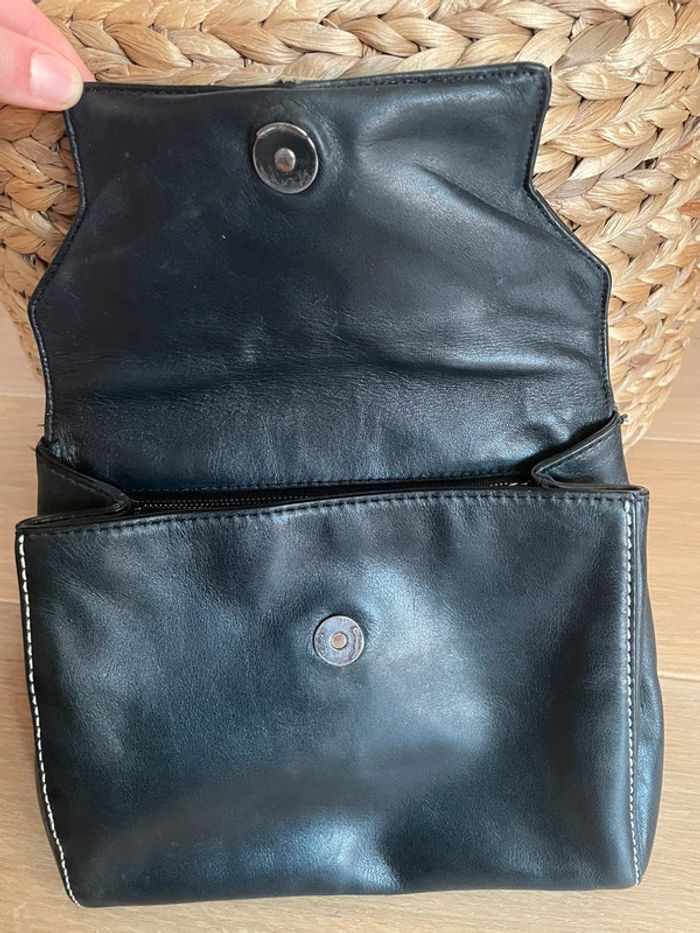 Sac à main cuir noir - Sandro - photo numéro 3