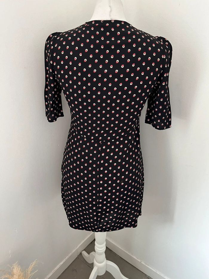 Robe noire à motifs Claudie Pierlot XS - photo numéro 5