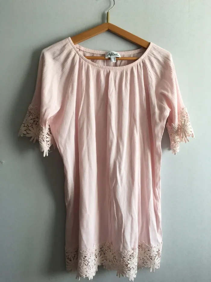 Tunique rose pâle
