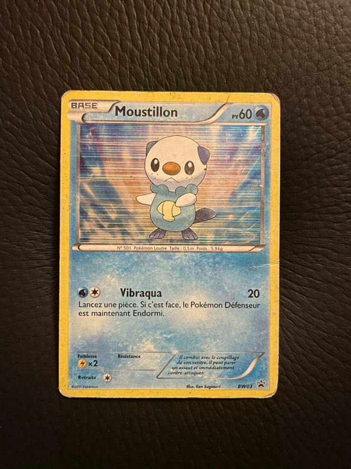 Carte Pokémon Moustillon promo BW03