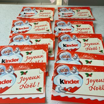 10 cartes joyeux Noël Kinder