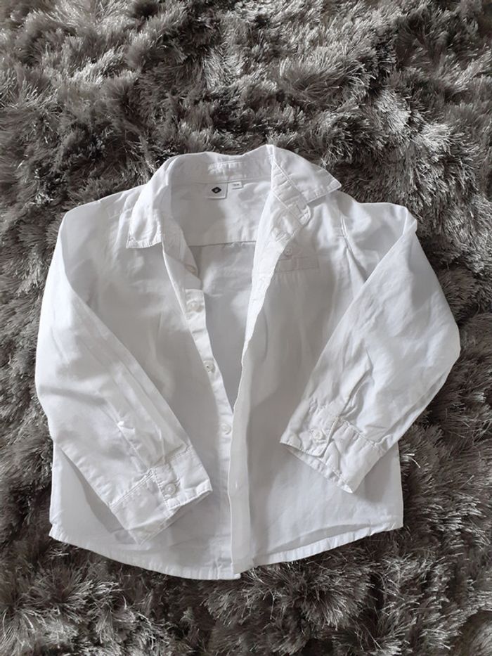 Chemise 24 mois blanche