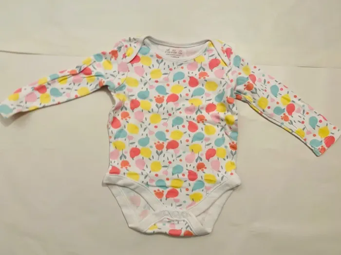 2 bodies manches longues fille 12 mois - photo numéro 2