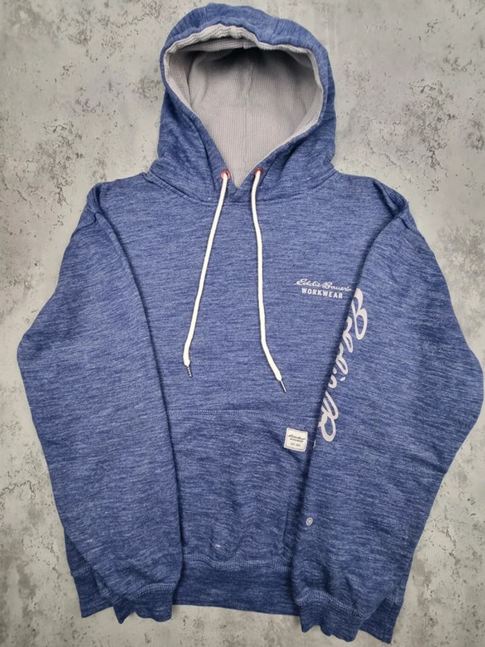 Sweat à capuche Eddie Bauer bleu – Taille M Homme - photo numéro 3
