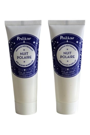 Masque Déstressant Nuit Polaire de POLAAR lot de 2