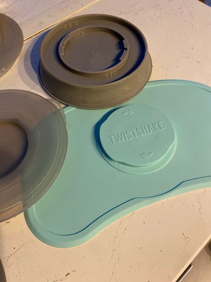 Assiette antidérapante bébé lot twistshake - photo numéro 3