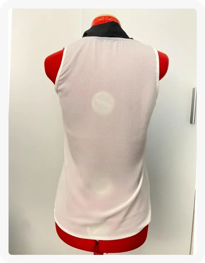Blouse cravate noir et blanc Camille de Paris - photo numéro 3
