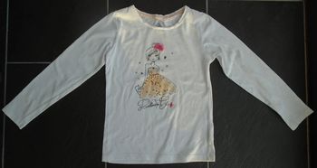 Joli tee-shirt manches longues fille 7-8 ans