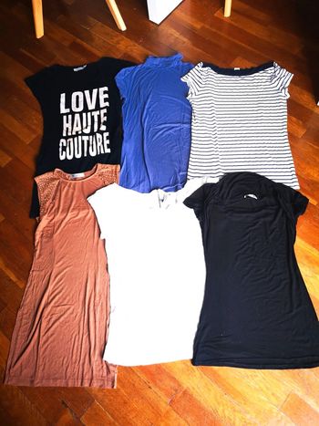 Gros lot de 6 tee shirts long tuniques robes