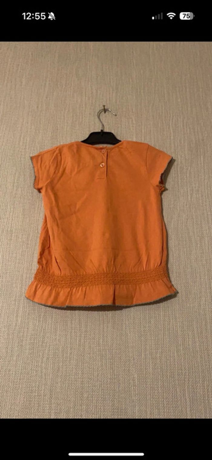 T-shirt orange 5 ans sergent major - photo numéro 3