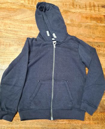 Cardigan gilet zippé avec capuche 10 ans