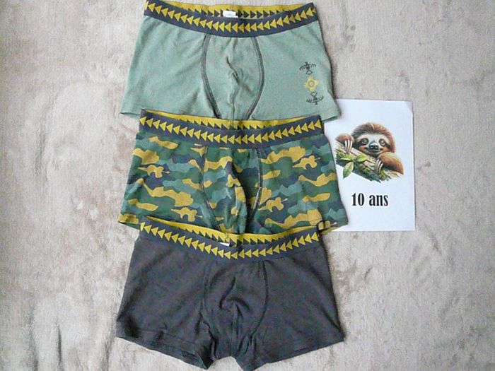 Lot de 3 boxers Taille 10-12 ans (n°4)