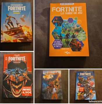 Lot de 5 livres Fortnite tbe 