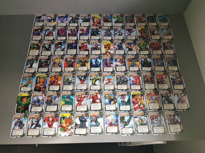 Lot de cartes j'explore l'univers Marvel avec Groot 2024