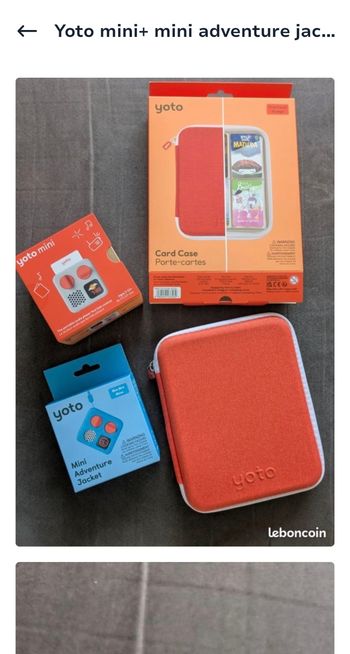 Yoto mini avec housse et porte cartes