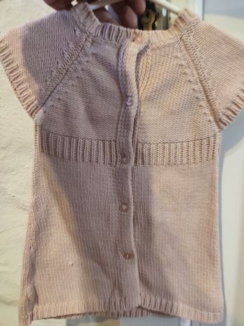 #kytie3moisfille. Robe pull manches courtes taille 3 mois