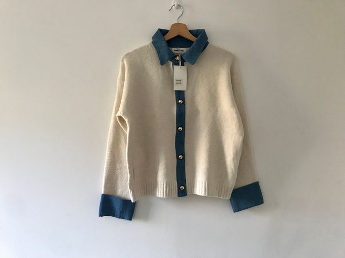 Gilet Bleu Canard / Bleu - Style Preppy Chic - photo numéro 2