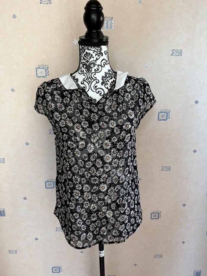 Chemise col Claudine transparent - photo numéro 2