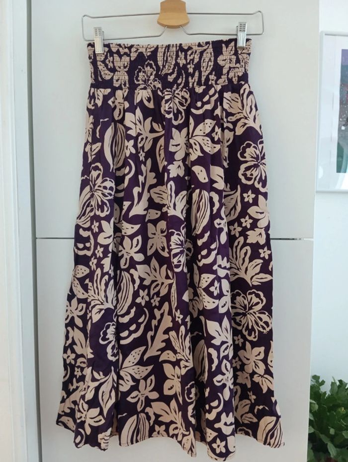 Jupe midi creative handicrafts x monoprix taille XS