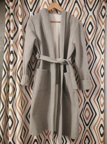 Manteau oversize gris