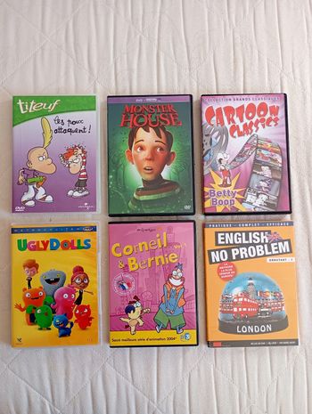 Lot de 6 DVD dessin animé