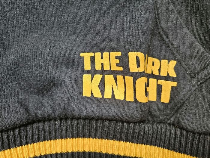 Sweat à capuche noir et jaune Batman 6 ans - photo numéro 4