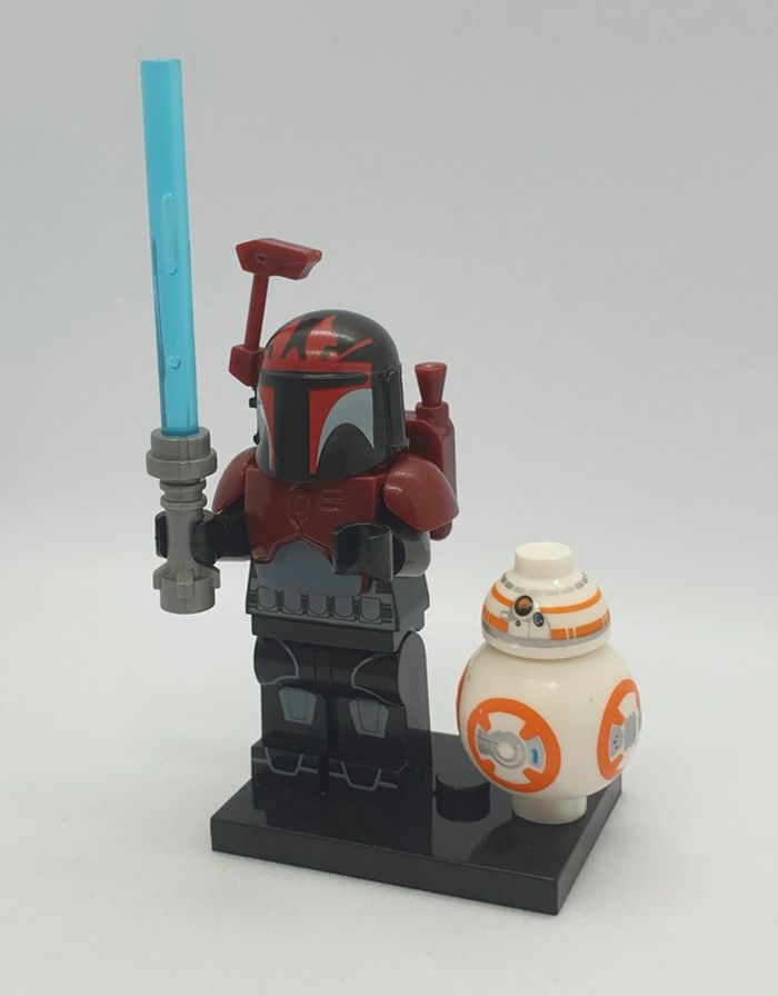 🌠 Figurine Star Wars The Clone Wars - Obi-Wan Kenobi Armure Mandalorienne avec BB-8 - (Style Lego) 🌠 - photo numéro 3