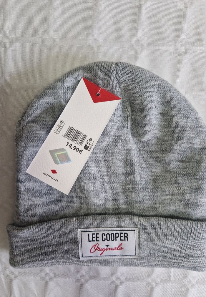 Bonnet  gris , homme  , Lee Cooper  , avec étiquette - photo numéro 2