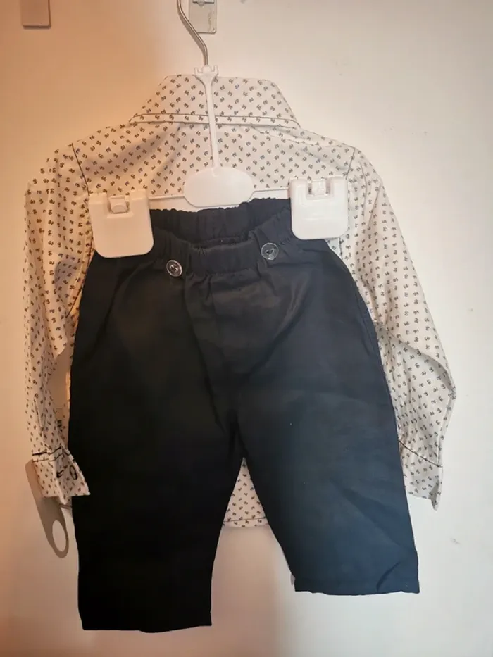 Ensemble chemise et pantalon bébé. - photo numéro 6