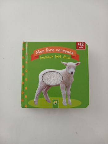 Livre d’éveil tactile - "Mon livre caresses : Animaux tout doux"