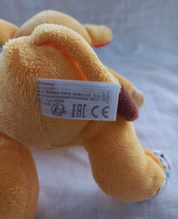 Peluche hochet Simba Le Roi Lion Disney - photo numéro 5