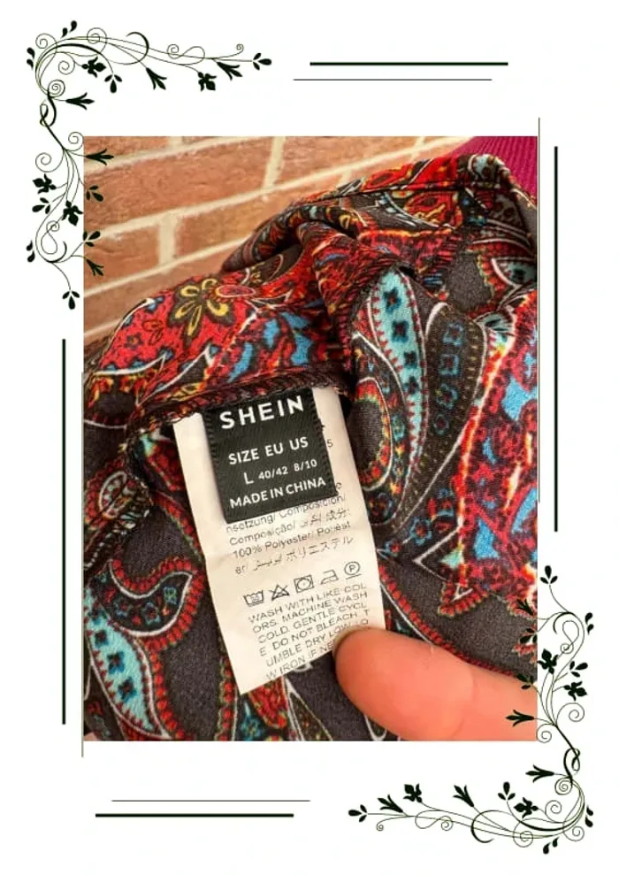 SHEIN Top à fines brides à imprimé mandala à nœud - photo numéro 3