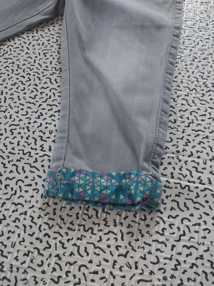 Pantalon jean fille Obaïbi 18 mois – 100% coton 💕 - photo numéro 2