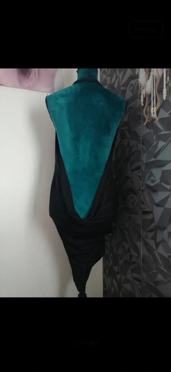 Robe de plage noire fluide Tissaia – Style paréo, taille unique, été / vacances - photo numéro 4