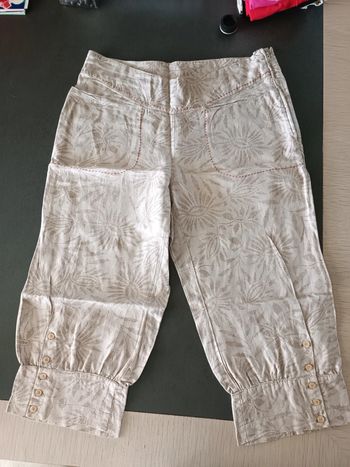 Pantacourt en lin Miss Captain