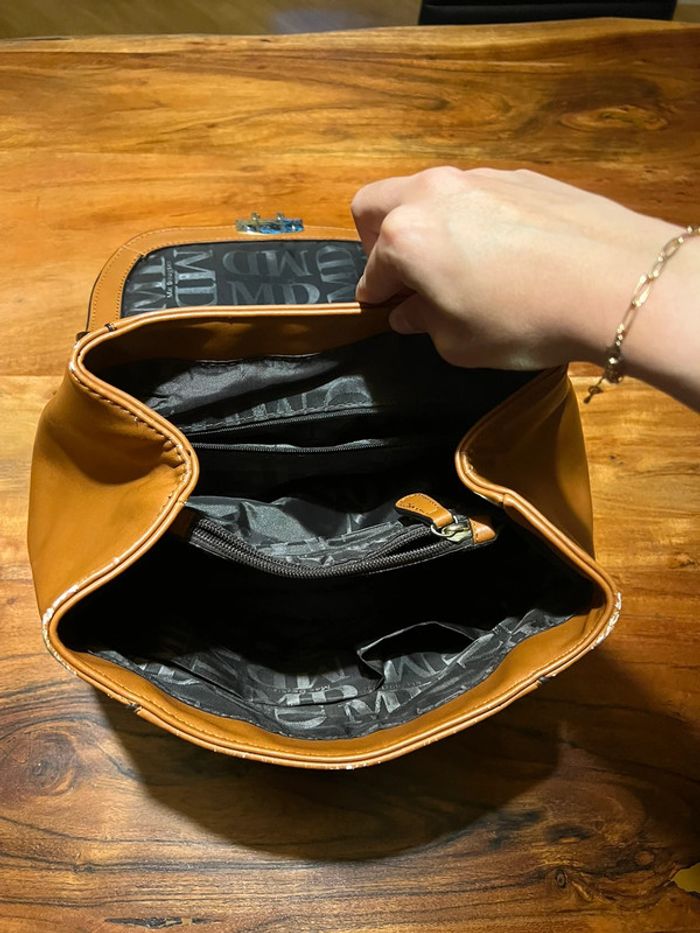Sac Mac Douglas camel taille avec bandoulière - photo numéro 6
