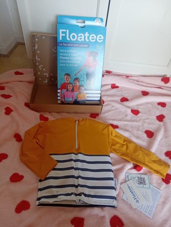 T shirt manche longue anti noyade Floatee taille 3 ans