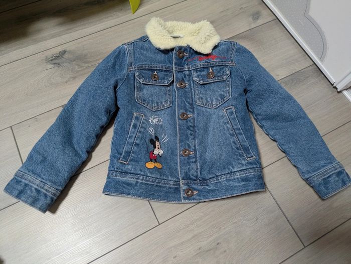 Veste en jeans polaire mickey Disney 4 ans